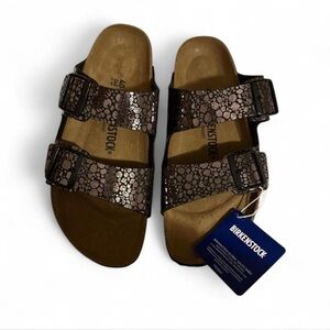 Birkenstock Brown Sandals with Black Accents